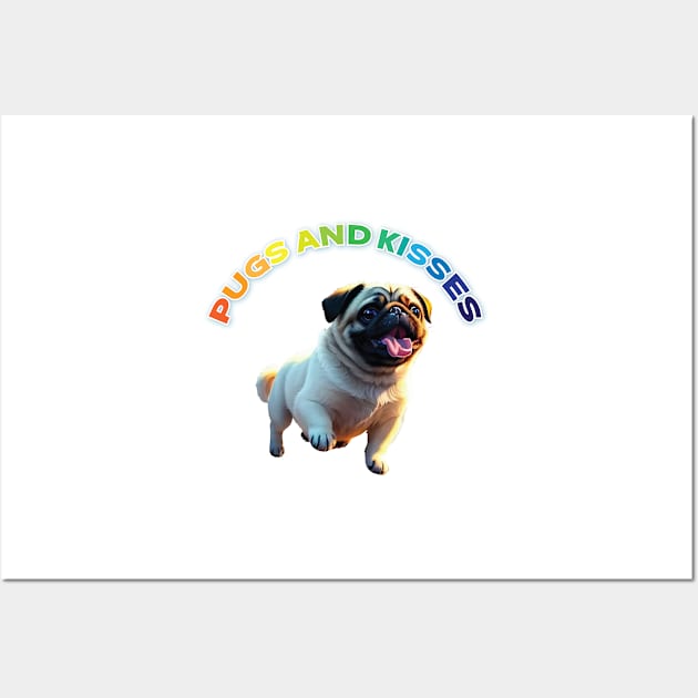 Just Pugs and Kisses 4 Wall Art by Dmytro